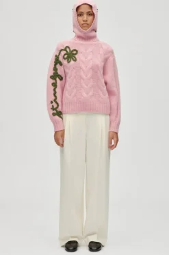 Sale Stine Goya 2418 Alpaca Knit, Balaclavasg-aw25-a039-2418 Light Pink