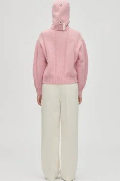 Sale Stine Goya 2418 Alpaca Knit, Balaclavasg-aw25-a039-2418 Light Pink