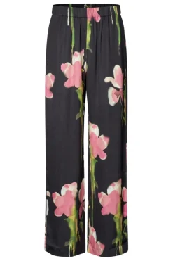 Discount Stine Goya 2263 Dry Viscose, Elasticated Long Pantssg-aw25-p009-2263 Melting Flowers