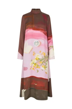 Online Stine Goya 2263 Dry Viscose, Long Sleeve Midi Dresssg-ps26-d017-2263p Five Resolutions