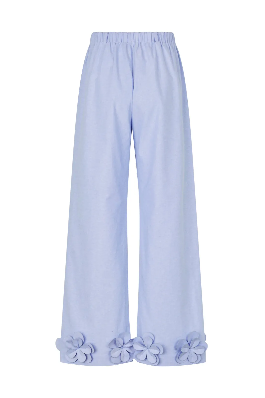 Hot Stine Goya 2464 Floral Shirting, Floral Elasticated Long Pantssg-ps26-p109-2464 Brunnera Blue