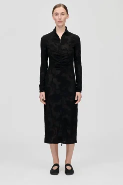 Discount Stine Goya 2246 Lurex Jersey, Long Sleeve Zip Dresssg-ps26-d025-2246 Black Petunias