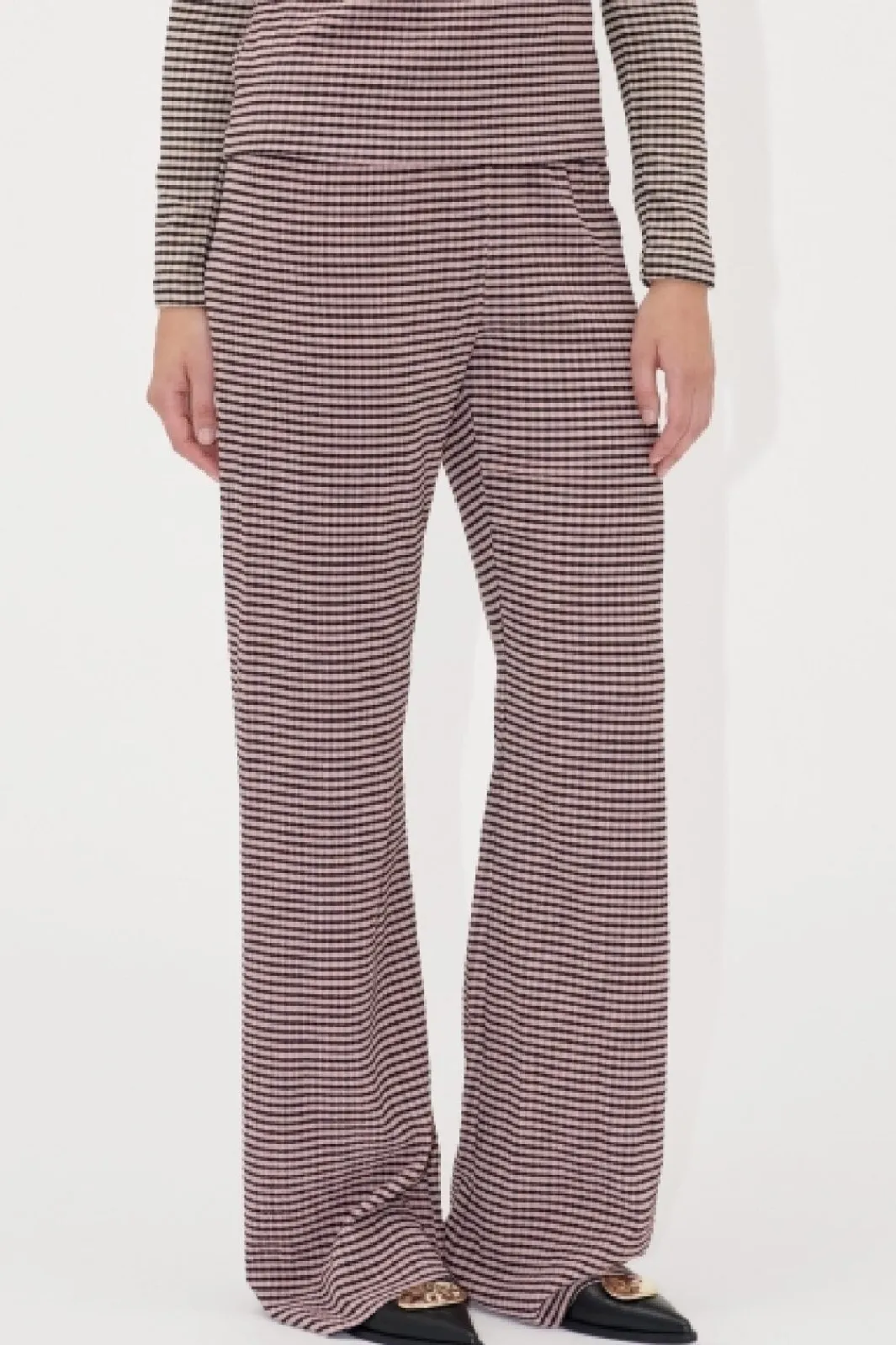 Sale Stine Goya 2247 Patchwork Jersey, Elasticated Waistband Pants sg-ss25-p004-2247 Pink/black