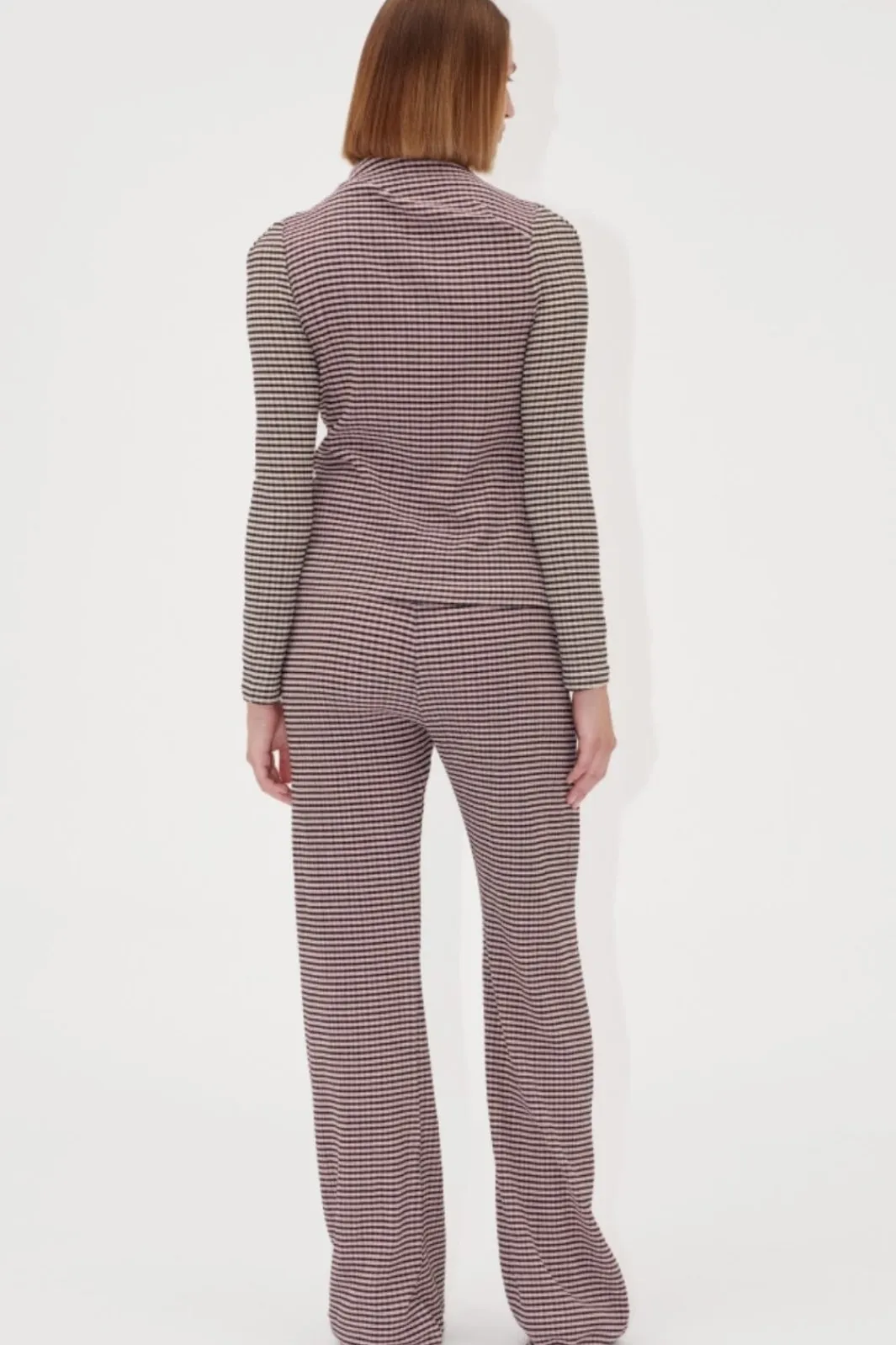 Sale Stine Goya 2247 Patchwork Jersey, Elasticated Waistband Pants sg-ss25-p004-2247 Pink/black