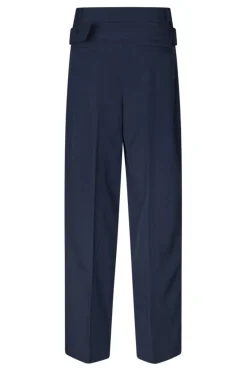 Stine Goya 2435 Pinstripe Tailoring, Belted Tailored Pantssg-aw25-p113-2435 Dark Blue