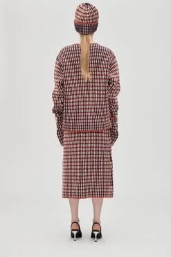Best Stine Goya 2425 Plaited Chunky Rib, Chunky Rib Beaniesg-aw25-a044-2425 Navy / Red / Cream