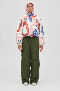 Sale Stine Goya 2424 Printed Tech, Long Sleeve Puffersg-aw25-j057-2424 Camp Stine Goya