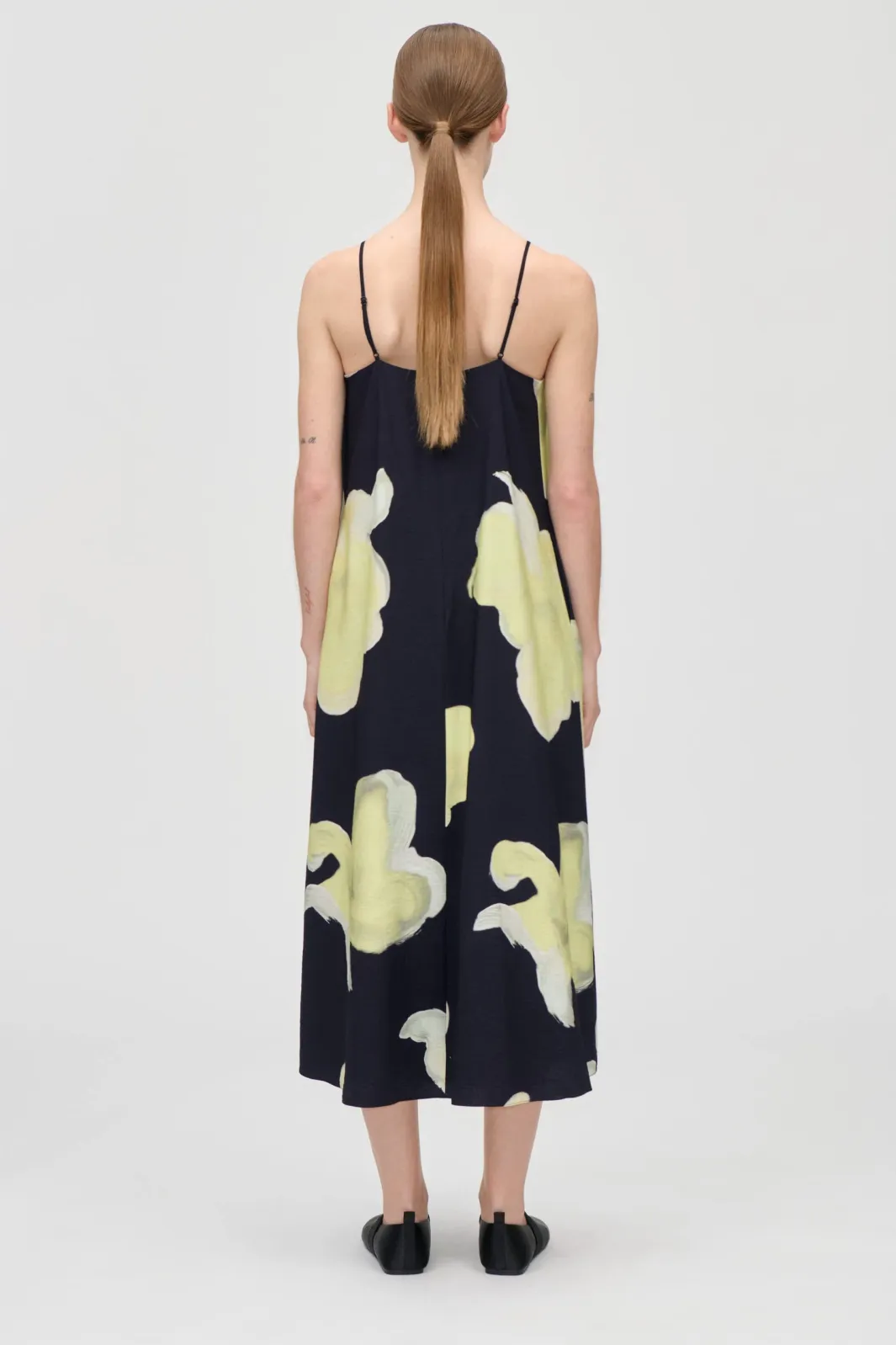 Discount Stine Goya 2450 Printed Viscose, Floral Long Dresssg-ps26-d207-2450 Yellow Petunias