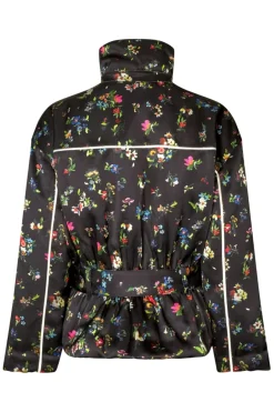 Best Stine Goya 2407 Satin Ruffle, Cinched Aviator Bomber Jacketsg-aw25-j056-2407 Magnolia Garden