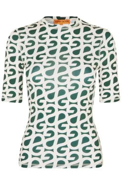 Clearance Stine Goya 2244 Stocking Jersey, Elastic Short Sleeve T-shirtsg-pf25-t071-2244 Forest Green Logo