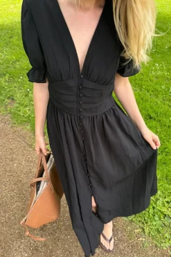 BYIC Adelic Long Ss Dress black Black