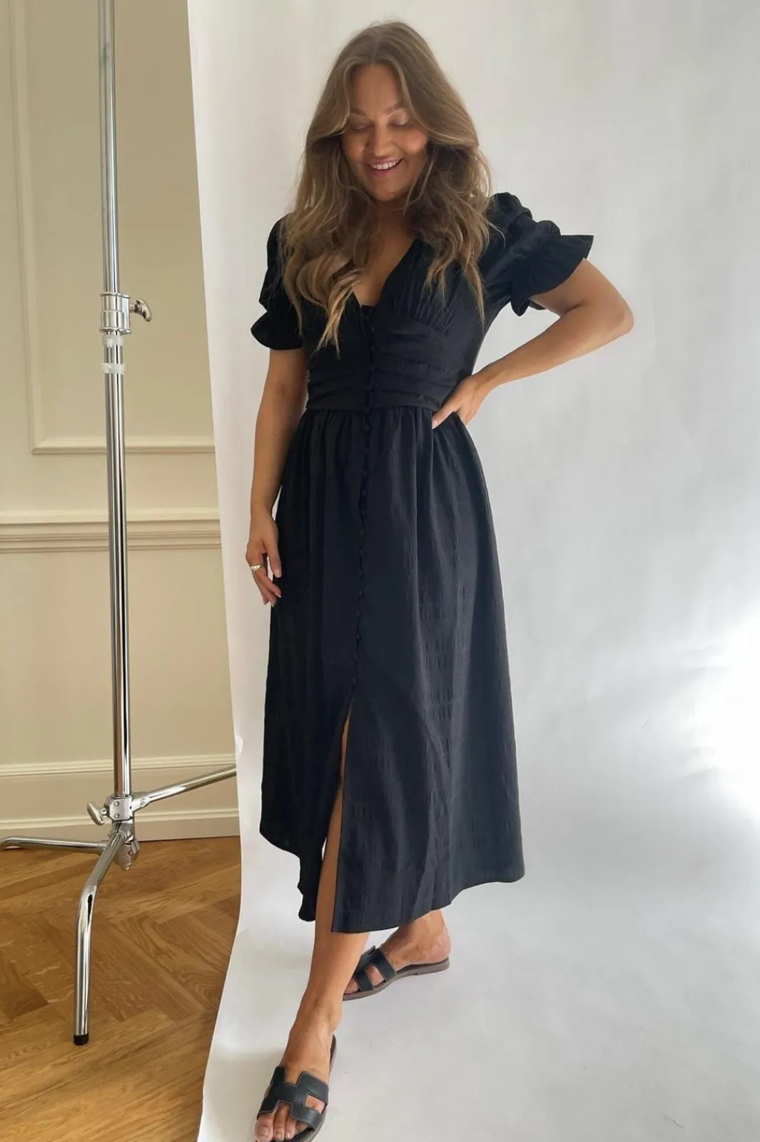 BYIC Adelic Long Ss Dress black Black