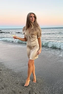 Hot BYIC Agneteic Dress A23835 Light Brown