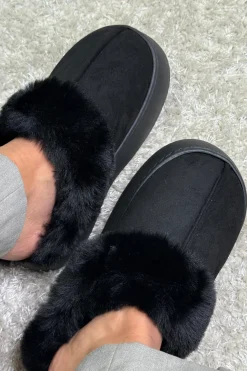 Online Bloom Aida Slipper Black