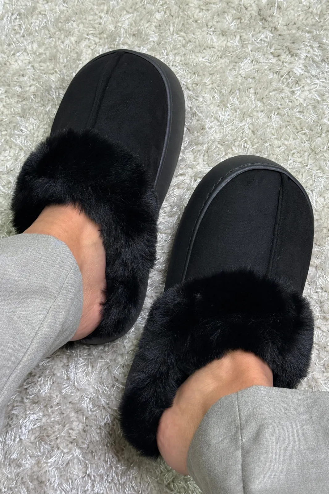 Online Bloom Aida Slipper Black