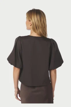Discount Neo Noir Aisa Dull Satin Blouse 164658 210