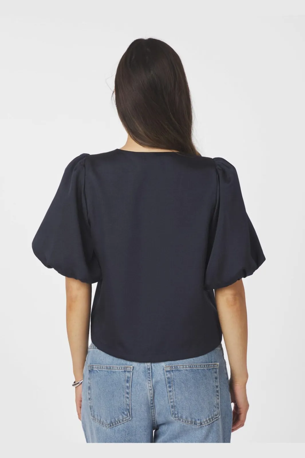 Best Neo Noir Aisa Dull Satin Blouse 164658 141