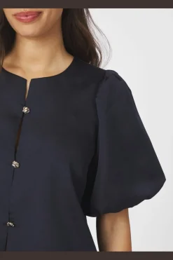 Best Neo Noir Aisa Dull Satin Blouse 164658 141