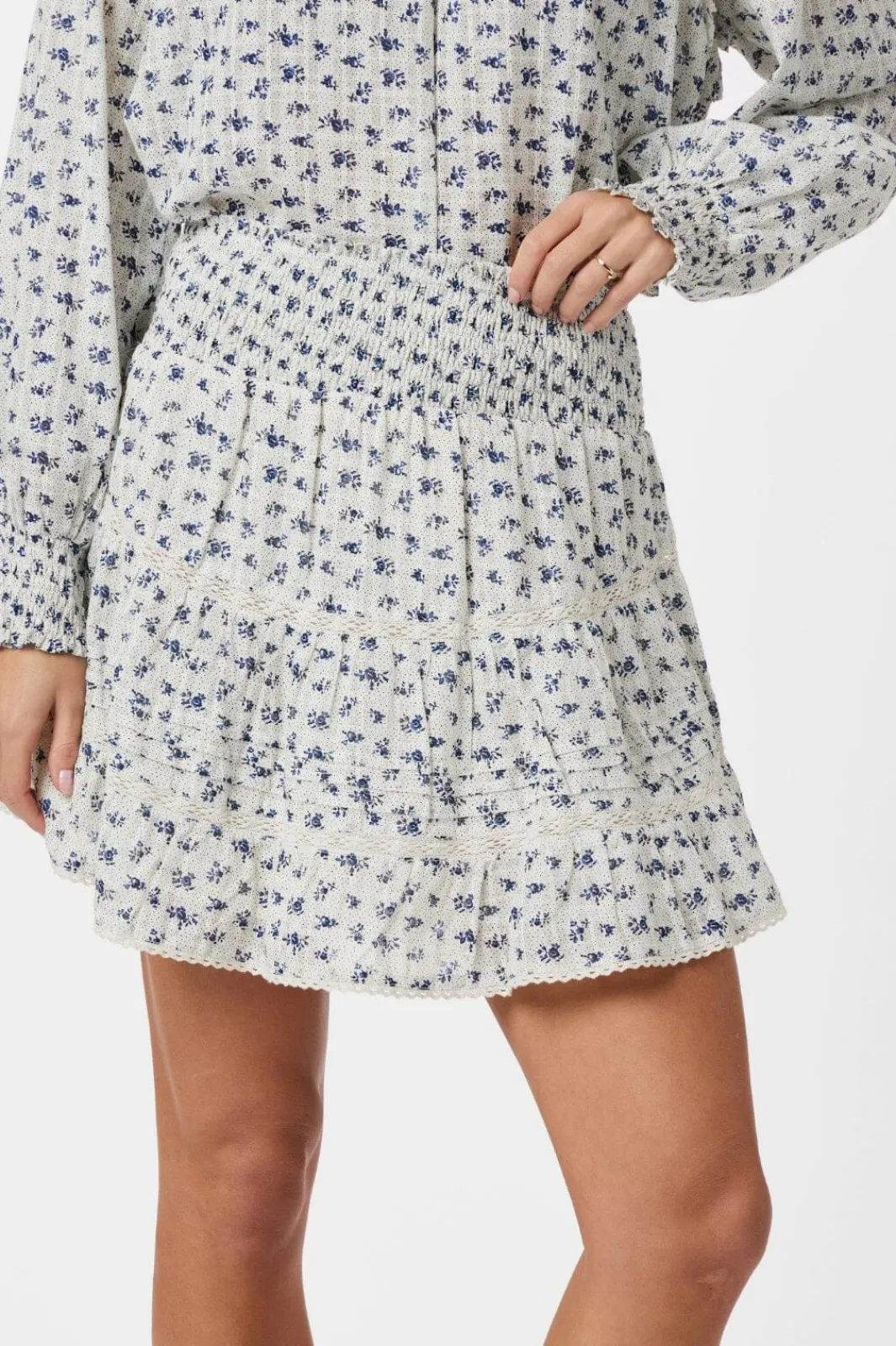 Clearance Neo Noir Alett Dot Flower Skirt 165350 140