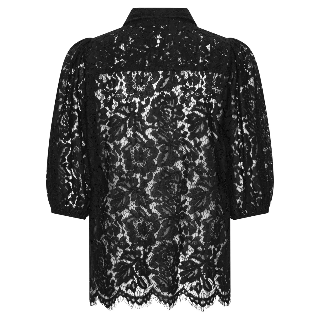 Discount Continue Alicia Lace Blouse 14988 Black