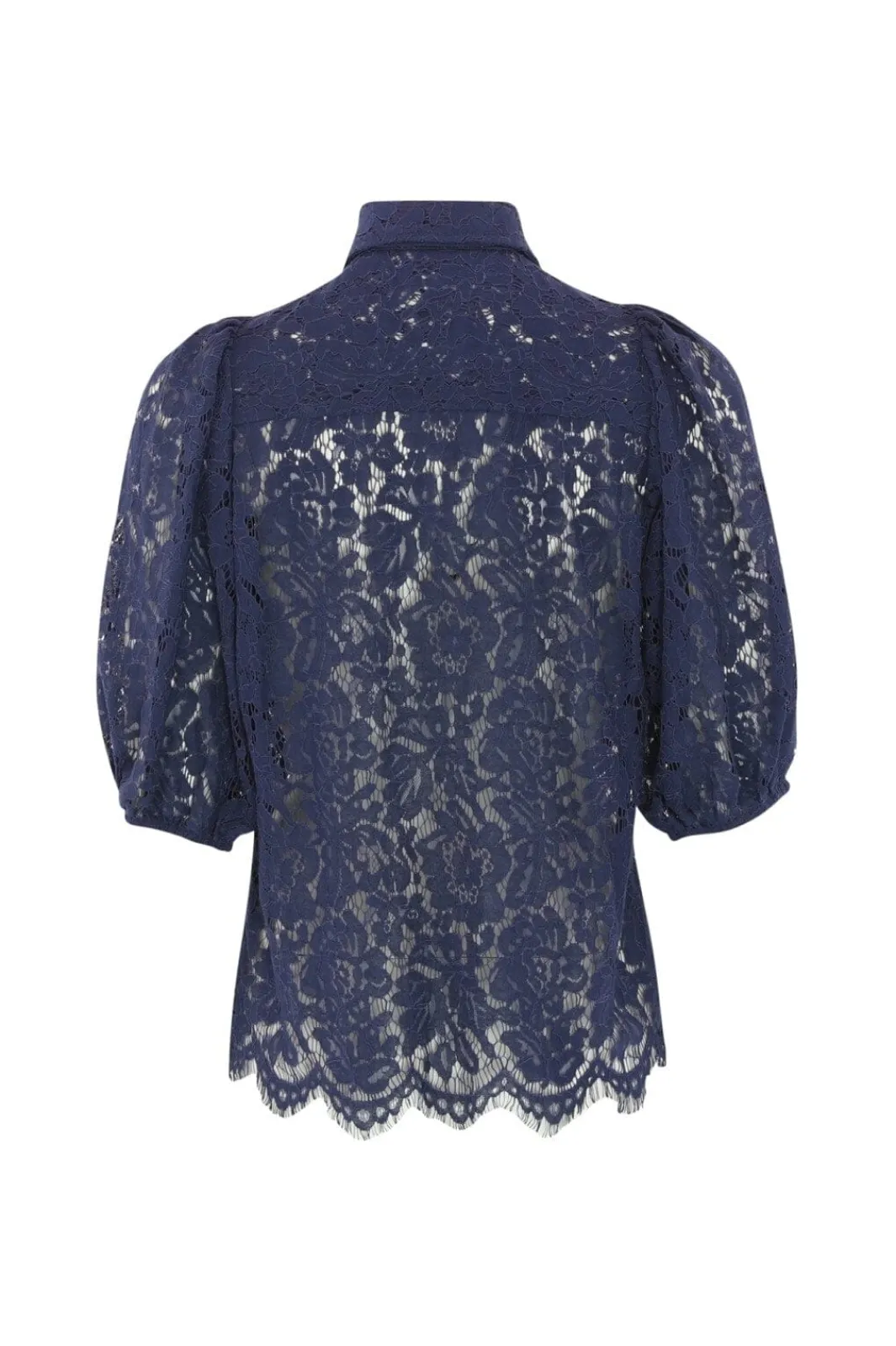 Clearance Continue Alicia Lace Blouse 14988 Navy Blue
