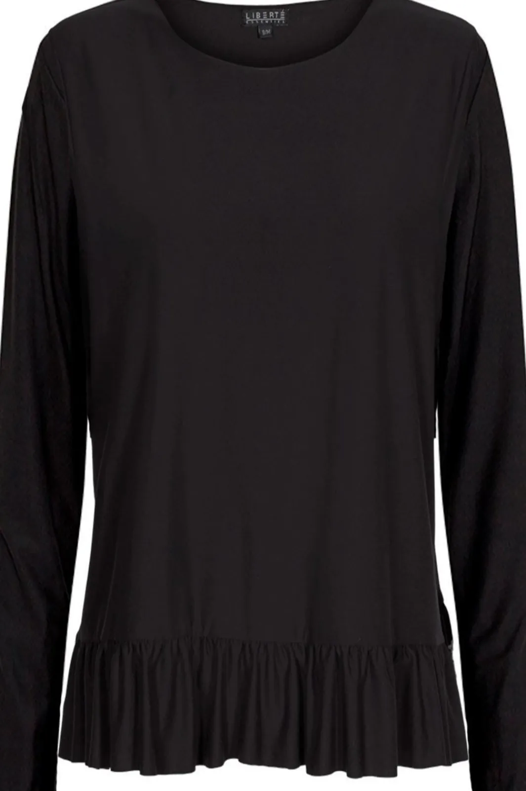 Discount Liberte Alma LS Frill T-shirt Black