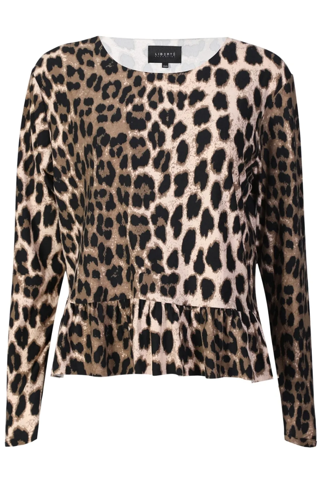 Liberte Alma Ls Frill T-Shirt 9557 Big Lux Leo Fossil