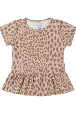 Best Liberte Ami Alma-Frill-T-Shirt (Kids) 9649 Desert Lux Leo