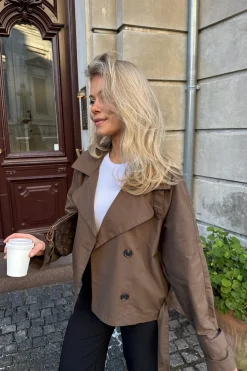Clearance BYIC Almaic Trenchcoat A2319 Dark Brown