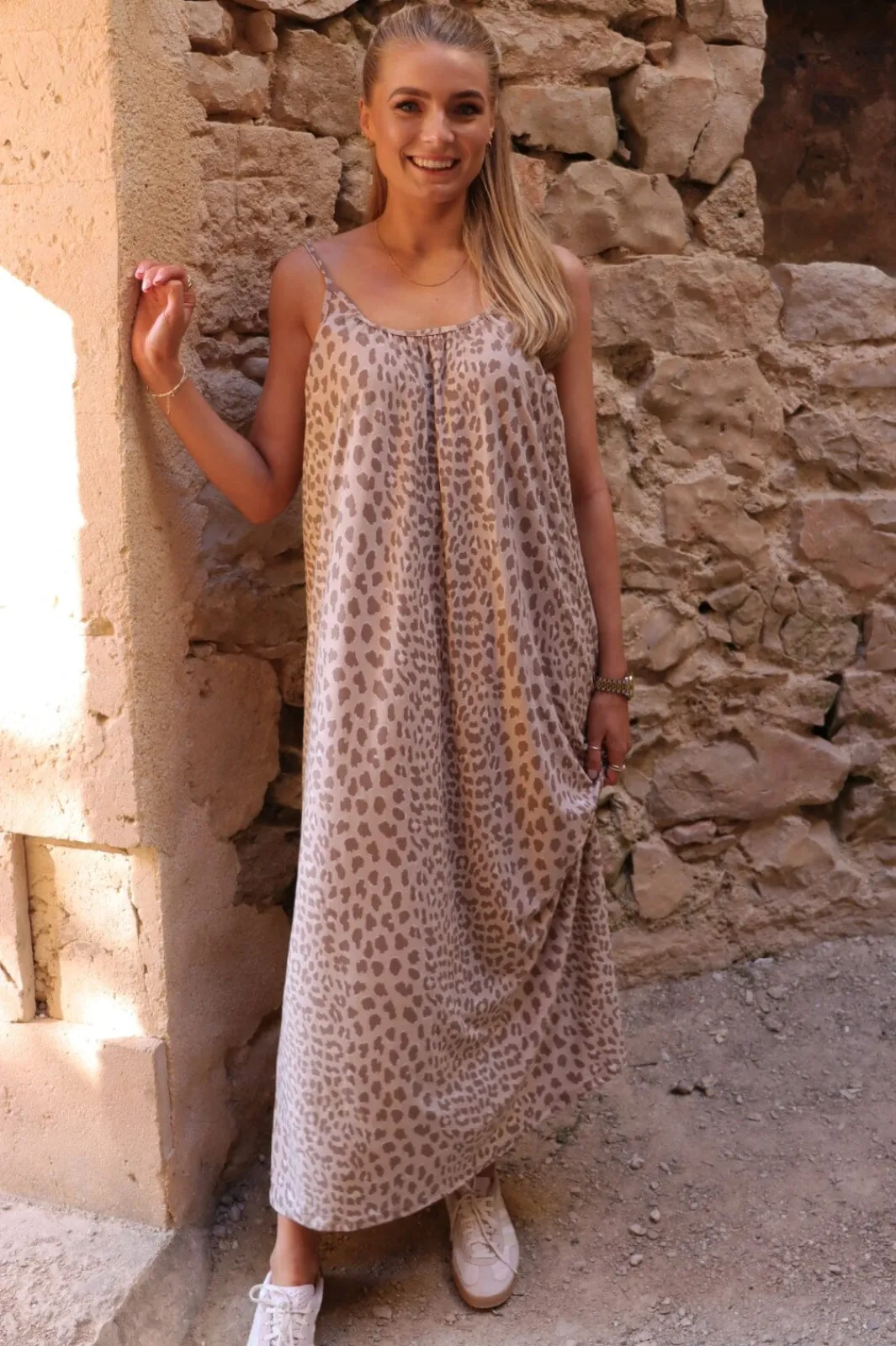 Online Liberte Alma-Long-Strap-Dress 9579 Desert Lux Leo