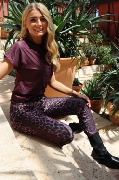 Sale Liberte Alma-Pants 9500 Bordeaux Lux Leo