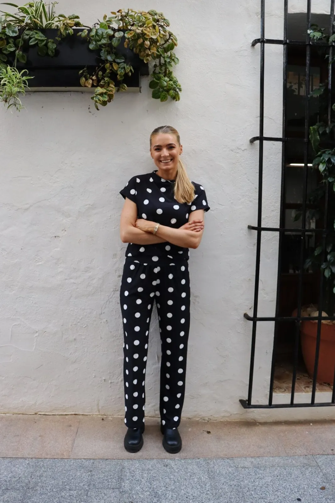 Liberte Alma-Top 9501 Black Big Dot