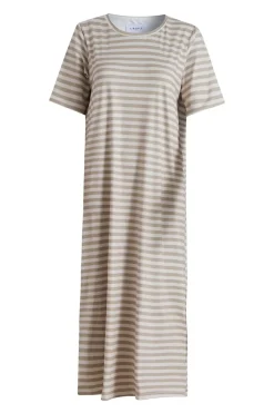 Hot Liberte Alma-Tshirt-Dress 9562 Sand Ivory Stripe