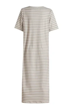 Hot Liberte Alma-Tshirt-Dress 9562 Sand Ivory Stripe