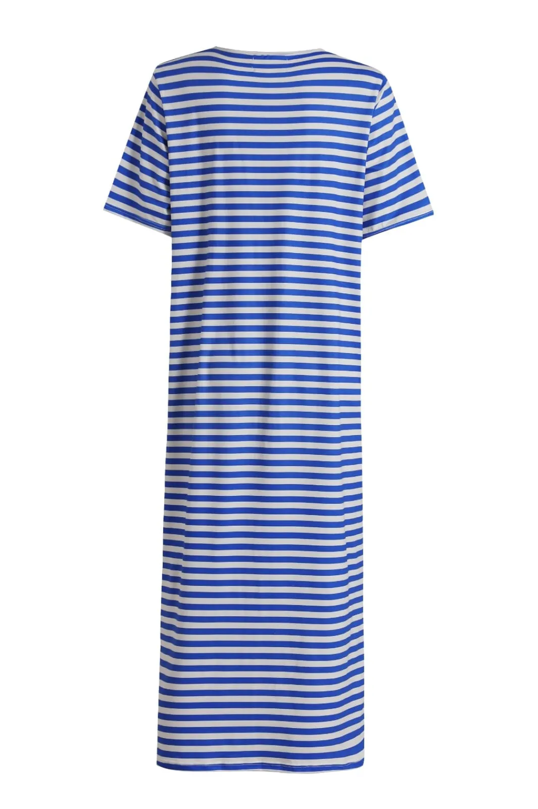 Online Liberte Alma-Tshirt-Dress 9562 Stripe Ivory Cobolt