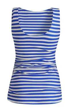 New Liberte Alma-Turn-Top 9580 Stripe Ivory Cobolt