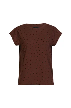 Hot Liberte Alma-U-Tshirt 9581 Brown Black Heart