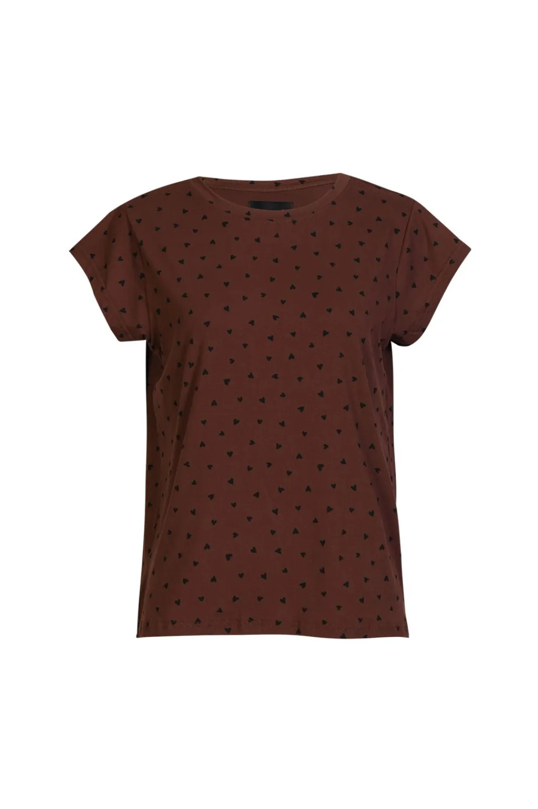 Hot Liberte Alma-U-Tshirt 9581 Brown Black Heart