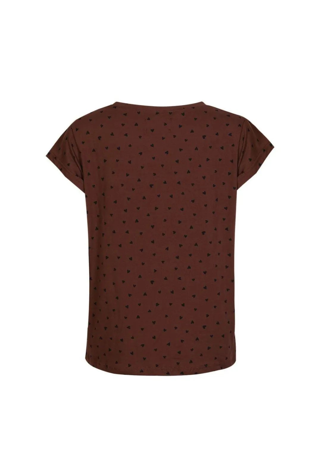 Hot Liberte Alma-U-Tshirt 9581 Brown Black Heart