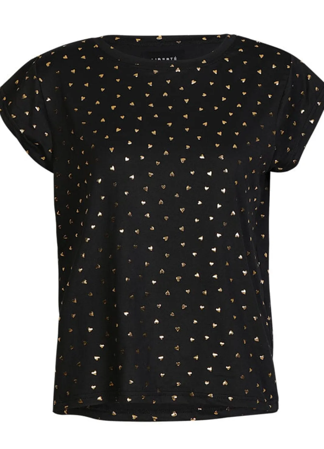 Online Liberte Alma-U-Tshirt 9581 Black Gold Heart