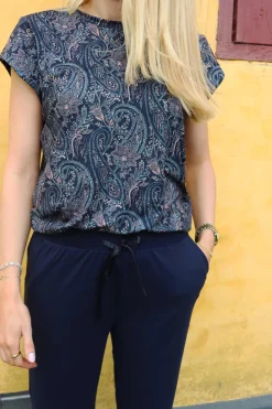 Clearance Liberte Alma-U-Tshirt 9581 Night Sky Paisley