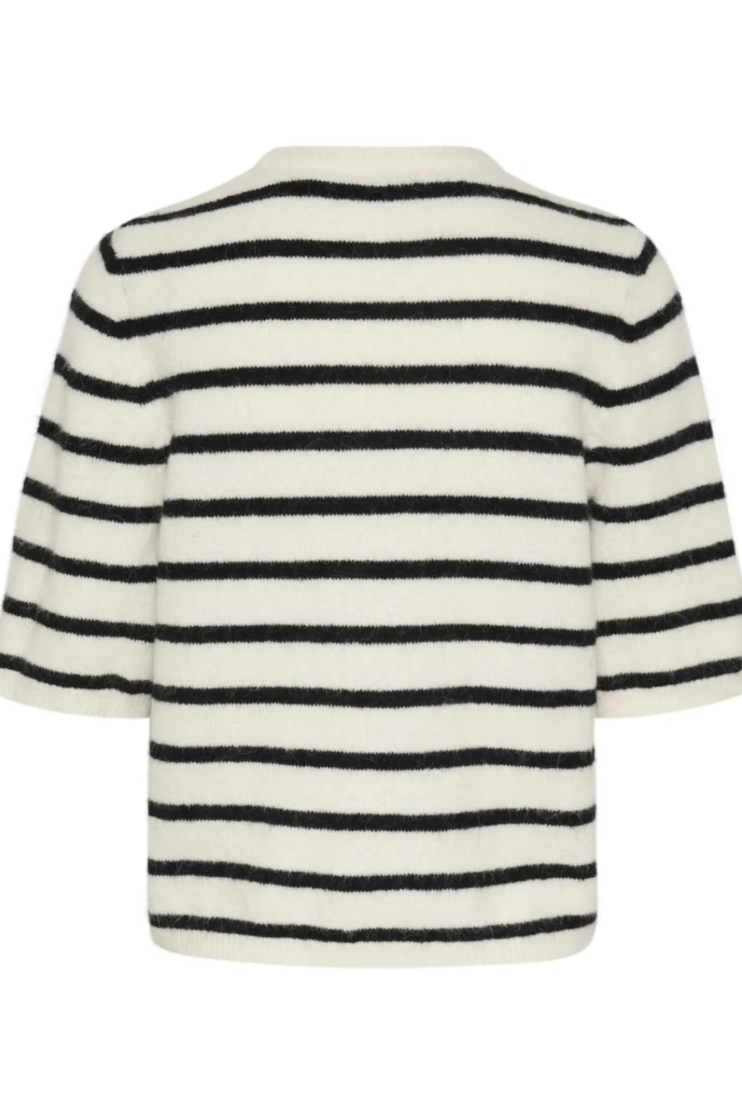Discount Gestuz Alphagz Ss Tee Striped 106145 Ivory Black Striped