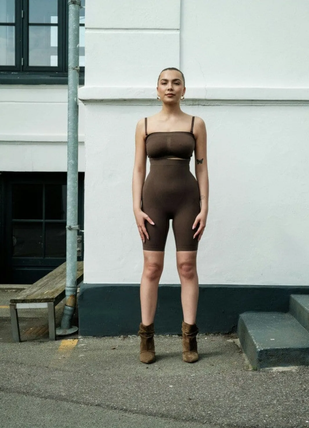 Clearance Lykkeland Ateliér Alturra Highwaist Shaping Shorts Chocolate