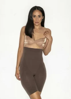 Clearance Lykkeland Ateliér Alturra Highwaist Shaping Shorts Chocolate