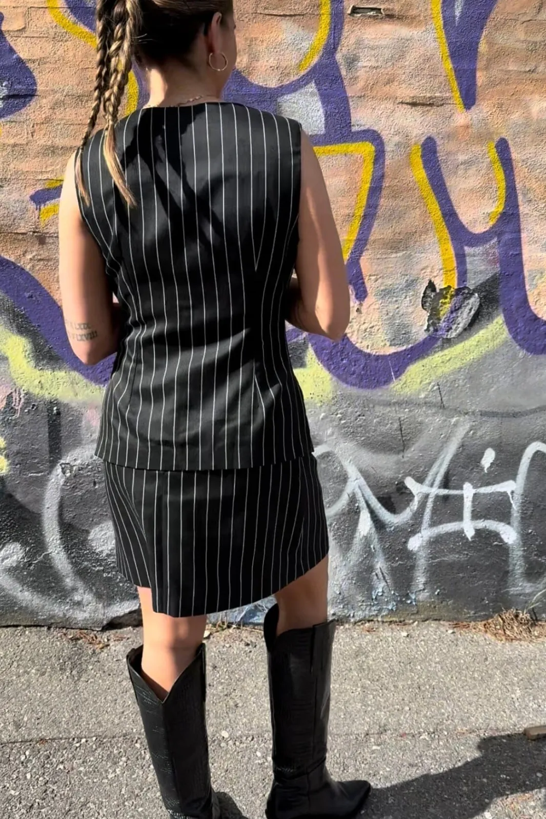 Best Yellow Lane Alva Stripe Waistcoat 165673 100