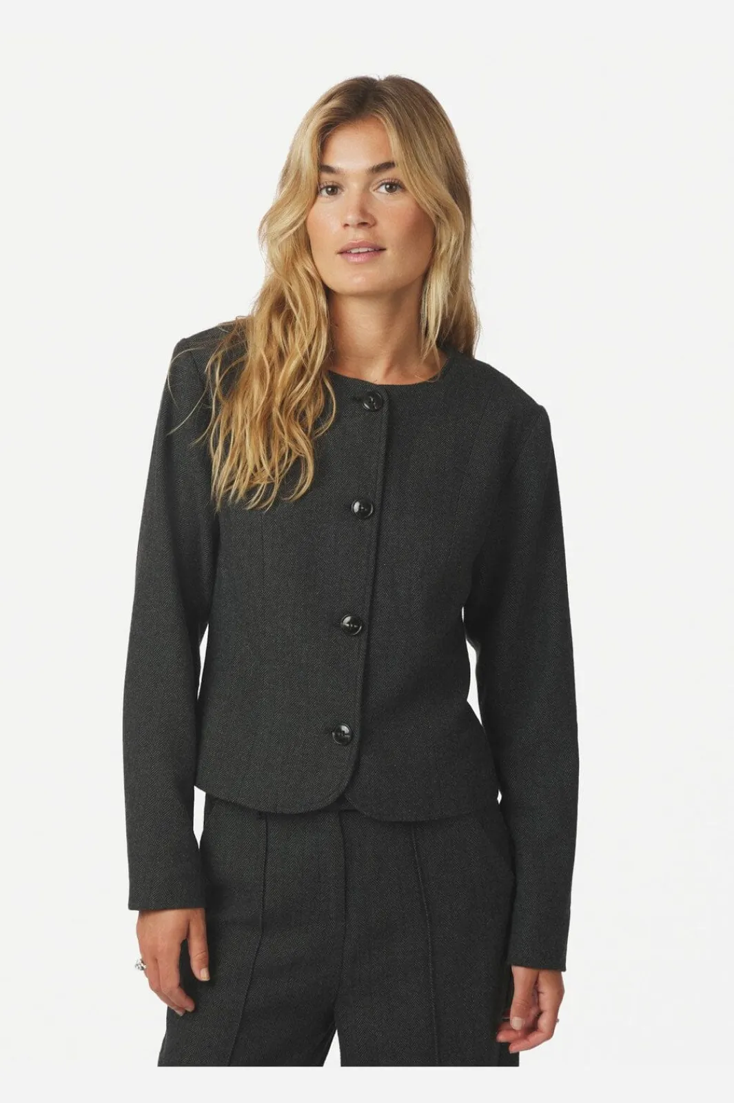 Outlet Neo Noir Amanda Herringbone Jacket 165445 132