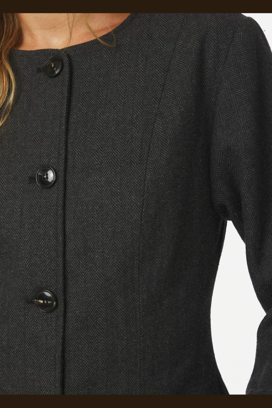Outlet Neo Noir Amanda Herringbone Jacket 165445 132