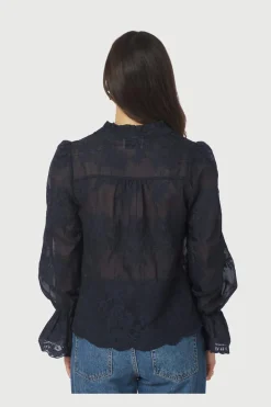 New Neo Noir Amara Big Embroidery Blouse 163032 141