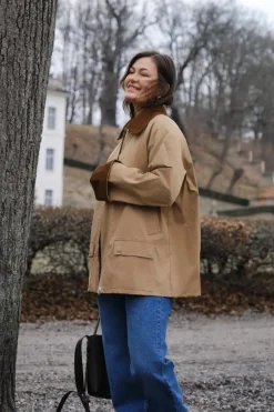Neo Noir Anastacia Cord Jacket 162515 Dark Tan