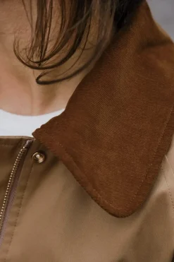 Neo Noir Anastacia Cord Jacket 162515 Dark Tan